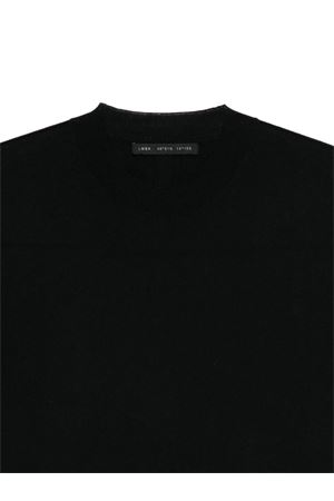 Pullover maniche corte in lana vergine nero LOW BRAND | L1MFW25266726D001